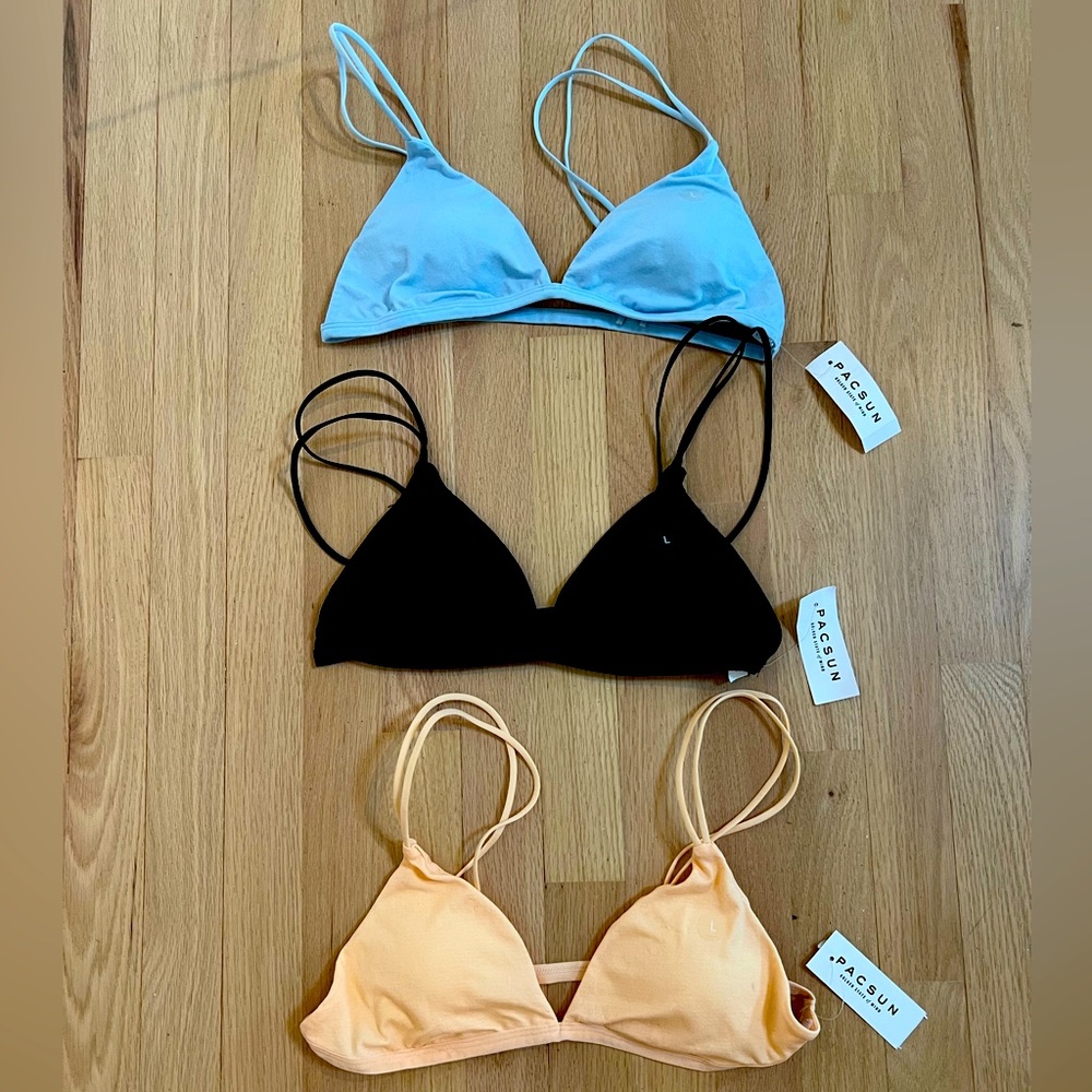 PacSun Bralettes Never Worn (set of 3) Size Large